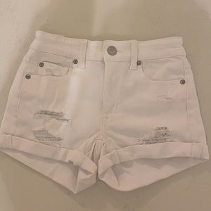 American Eagle White Denim Shorts